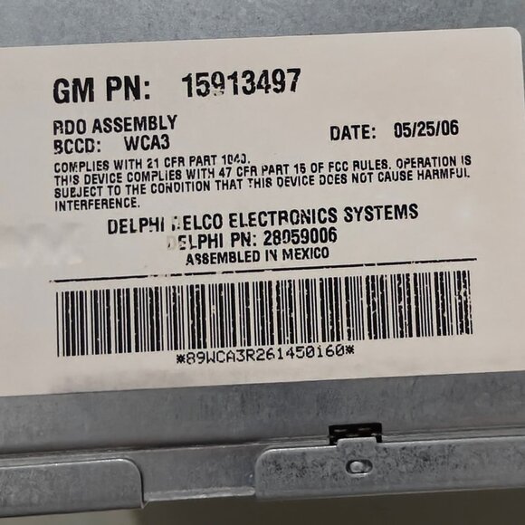 AM-FM-6 Disc CD Radio Fits 2006-2010 Hummer H3 - Picture 3 of 3